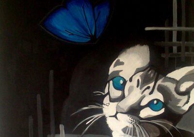 Blue_cat_animal_butterfly_sommerfugl_sort_art_kunst_dyr_butterfly_blue
